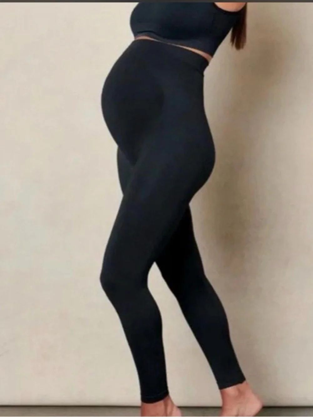 BLANQI Everyday Maternity Belly Support Leggings Sz L